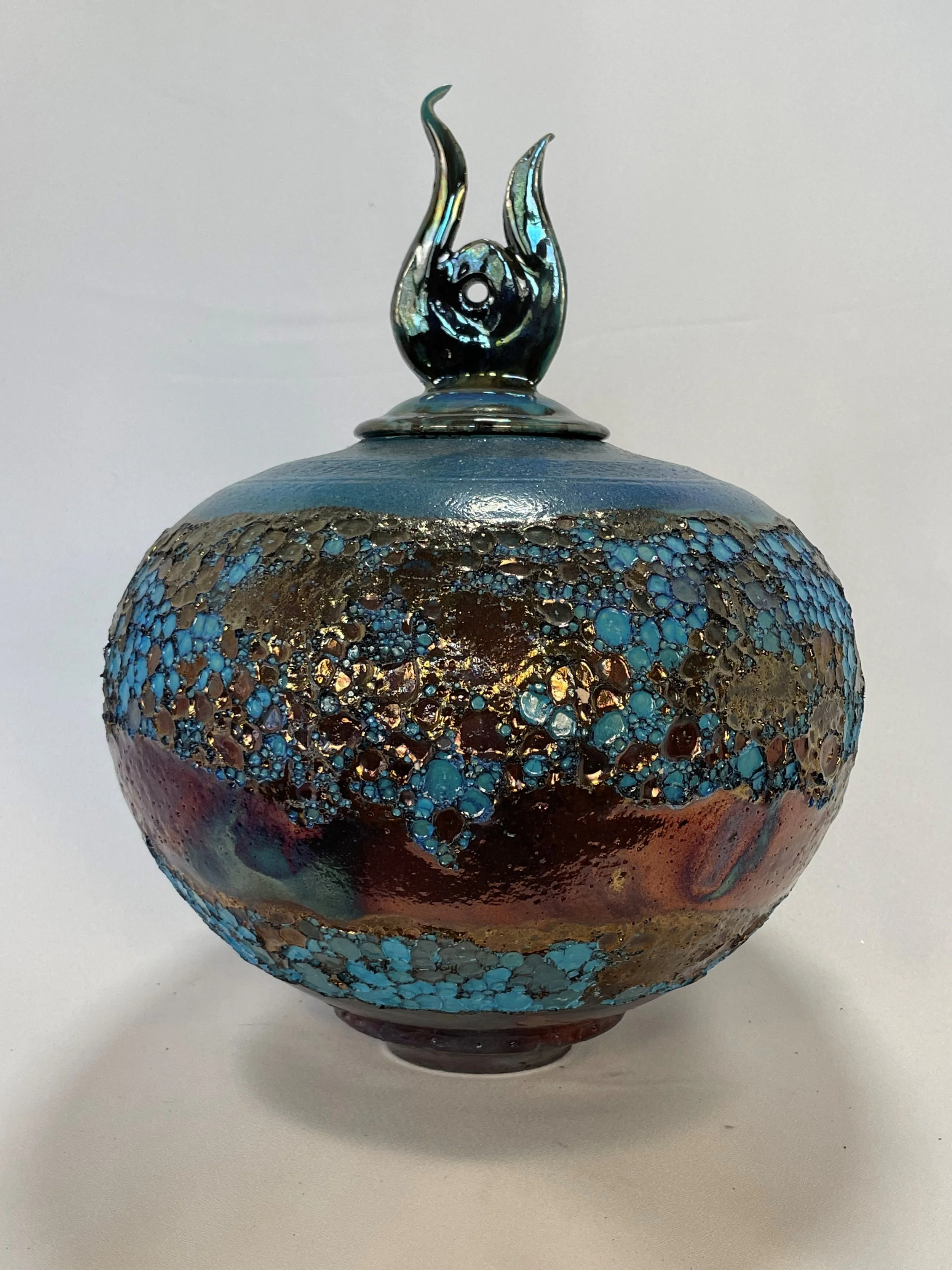 Raku Jewels of Atlantis Raku — Steve Sanders Raku
